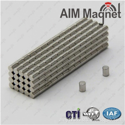 D2.5x2mm Nickel N42 Neodymium Magnet